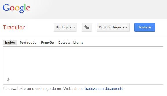 Google Tradutor Inglês x Português x Inglês