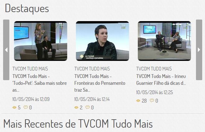 Programas da TVCOM RS: Vídeos Online gravados